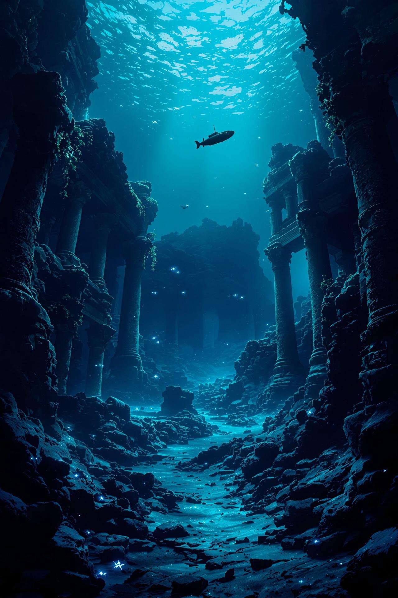 人成影院出品深海秘境科幻电影海报